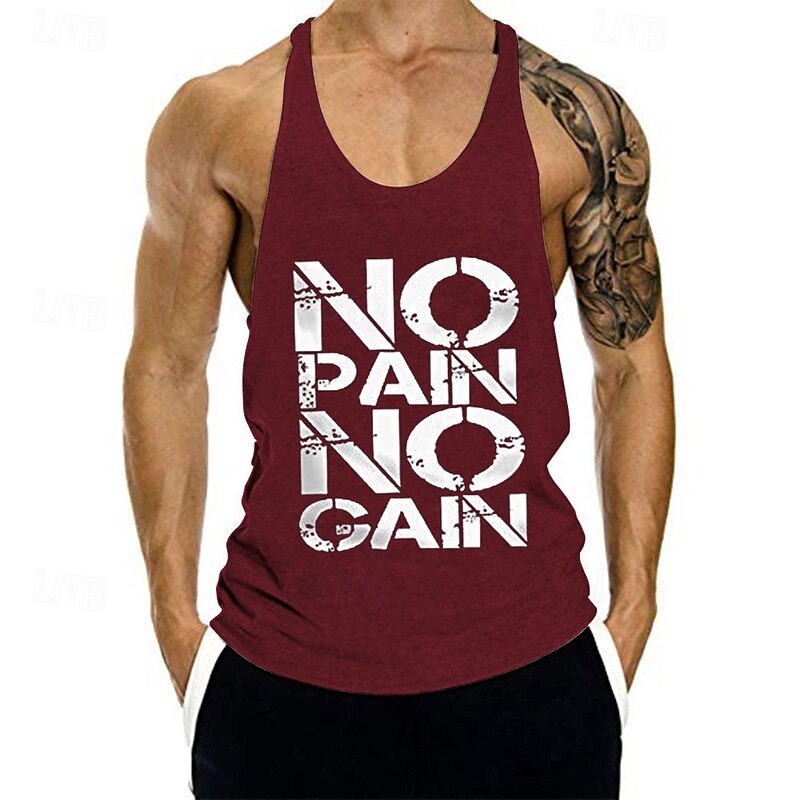 Men's Workout Tank Top Running Tank Top Gym Tank Top Sleeveless Vest / Gilet Casual Athleisure Breathable Quick Dry Soft Gym Workout Running Walking Sportswear Activewear Black White Yellow 2025 - $12.99 –P17