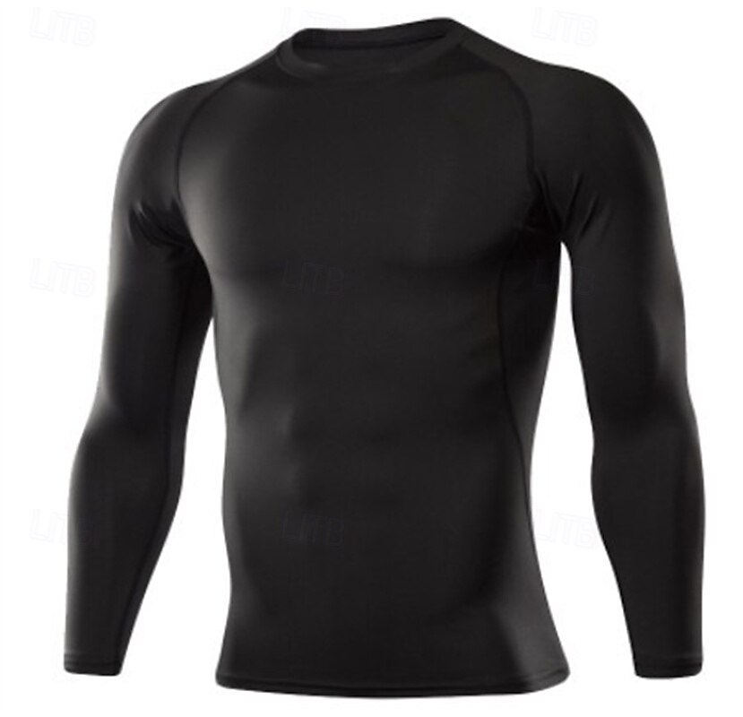 Homens Camisetas Compressão Camisa Atlético camisa de ginástica Camisa Fitness Patchwork Manga Longa Camiseta Casual Roupa Esportiva Outono Respirável Secagem Rápida Alta elasticidade Treino de de 2025 por $12.99 –P11