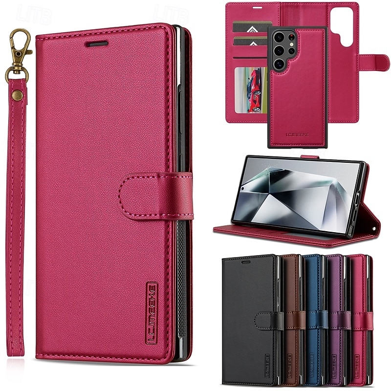puhelin Etui Käyttötarkoitus Samsung Galaxy S24 Ultra Plus S23 Ultra Plus S22 Plus Ultra S21 FE A55 A35 A25 A15 5G A54 A34 A14 S20 FE S25 Ultra Takakuori Lompakkokorttikotelo Tuella Irroitettava 2025 - $21.99 –P1
