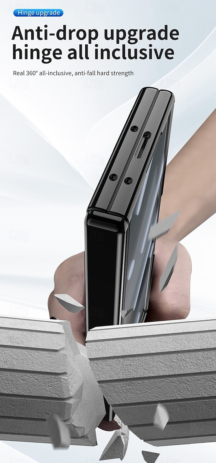 телефон Кейс для Назначение SSamsung Galaxy Z-образный сгиб 7 Z-сгиб 6 Z Fold 5 Z Fold 4 Z Fold 3 Кейс на заднюю панель со стендом и протектор экрана Полная защита тела Ретро броня ПК Металл 2025 - $25.99 –P4