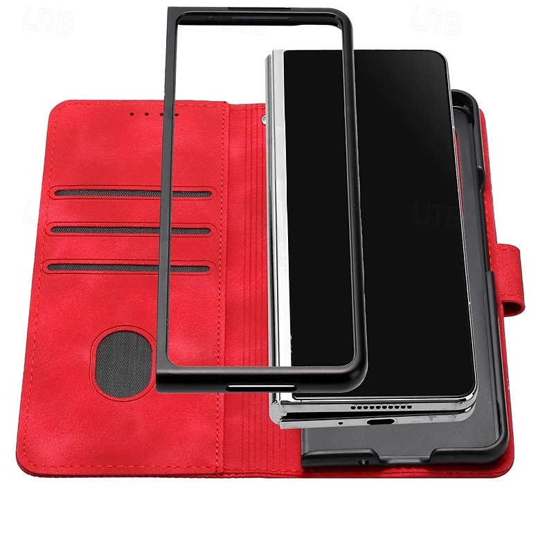 Phone Case For Samsung Galaxy Z Fold 6 Z Fold 5 Z Fold 4 Z Fold 3 Flip Cover Magnetic with Wrist Strap Card Slot Butterfly Geometric Pattern PC PU Leather 2025 - $18.99 –P9