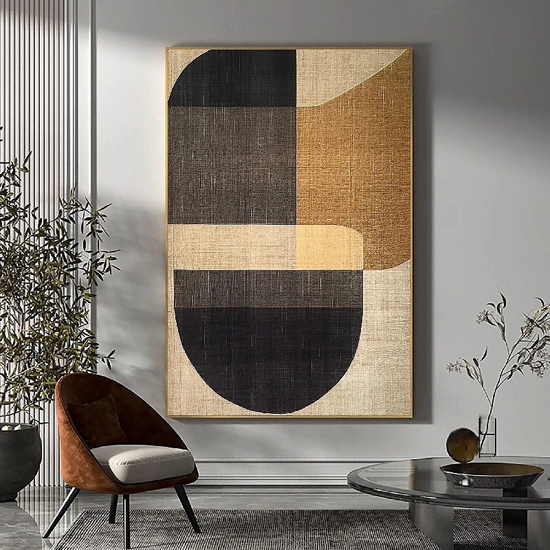 großes abstraktes Gemälde handgemachtes abstraktes Ölgemälde handgemalt beige Gemälde handgemachtes braunes Wabi Sabi Kunstwerk Ölgemälde handgemalt strukturiertes Ölgemälde beige Ölgemälde modernes 2025 - $125.99 –P5