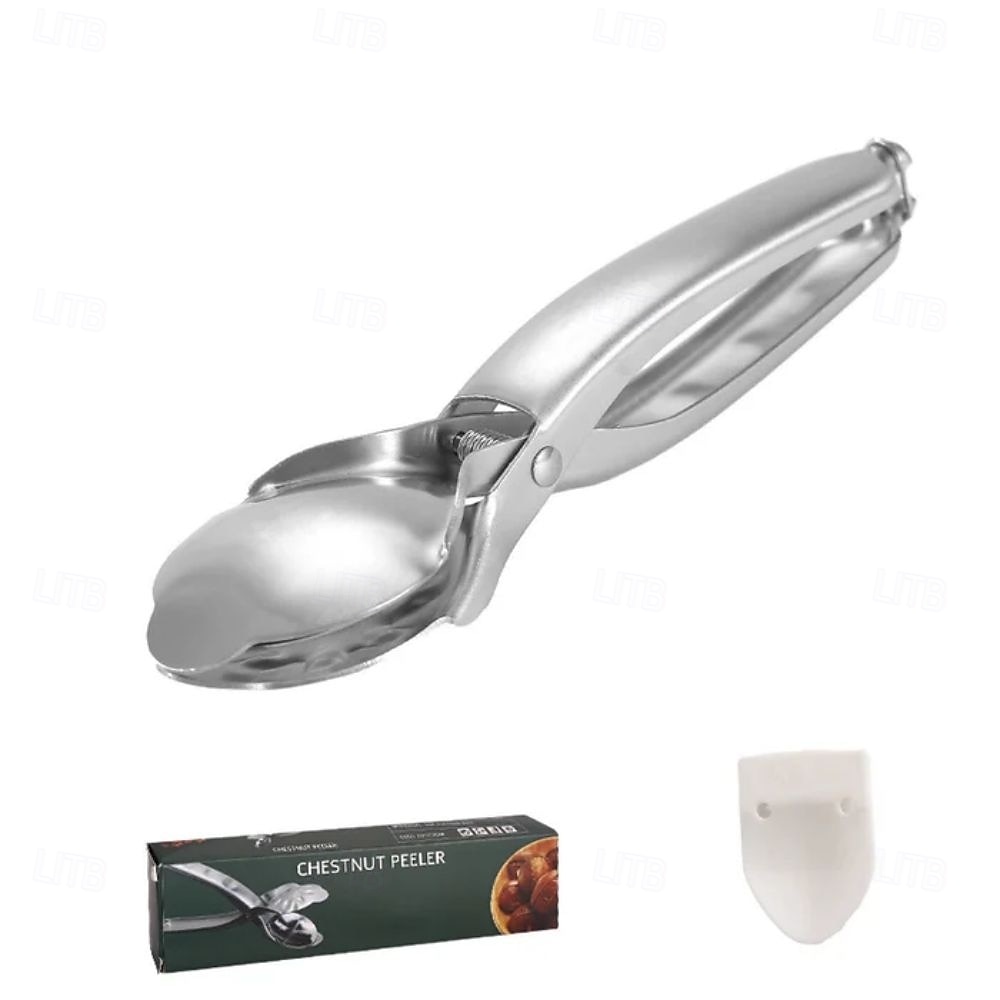 Abridor de cáscaras de castañas de acero inoxidable con hoja dentada: herramienta de pelado transversal fácil para asar  & hornear - apto para lavavajillas 2025 - $15.99 –P5