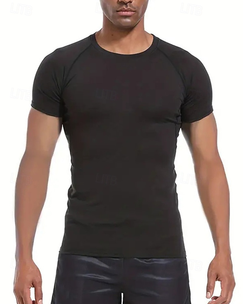 Per uomo Maglia a compressione Maglia atletica Maglietta da Palestra Maglietta Fitness Manica Corta Maglietta Casuale Athleisure Grafico Asciugatura Rapida Alta elasticità Compressione Traspirante del 2025 a $15.49 –P5