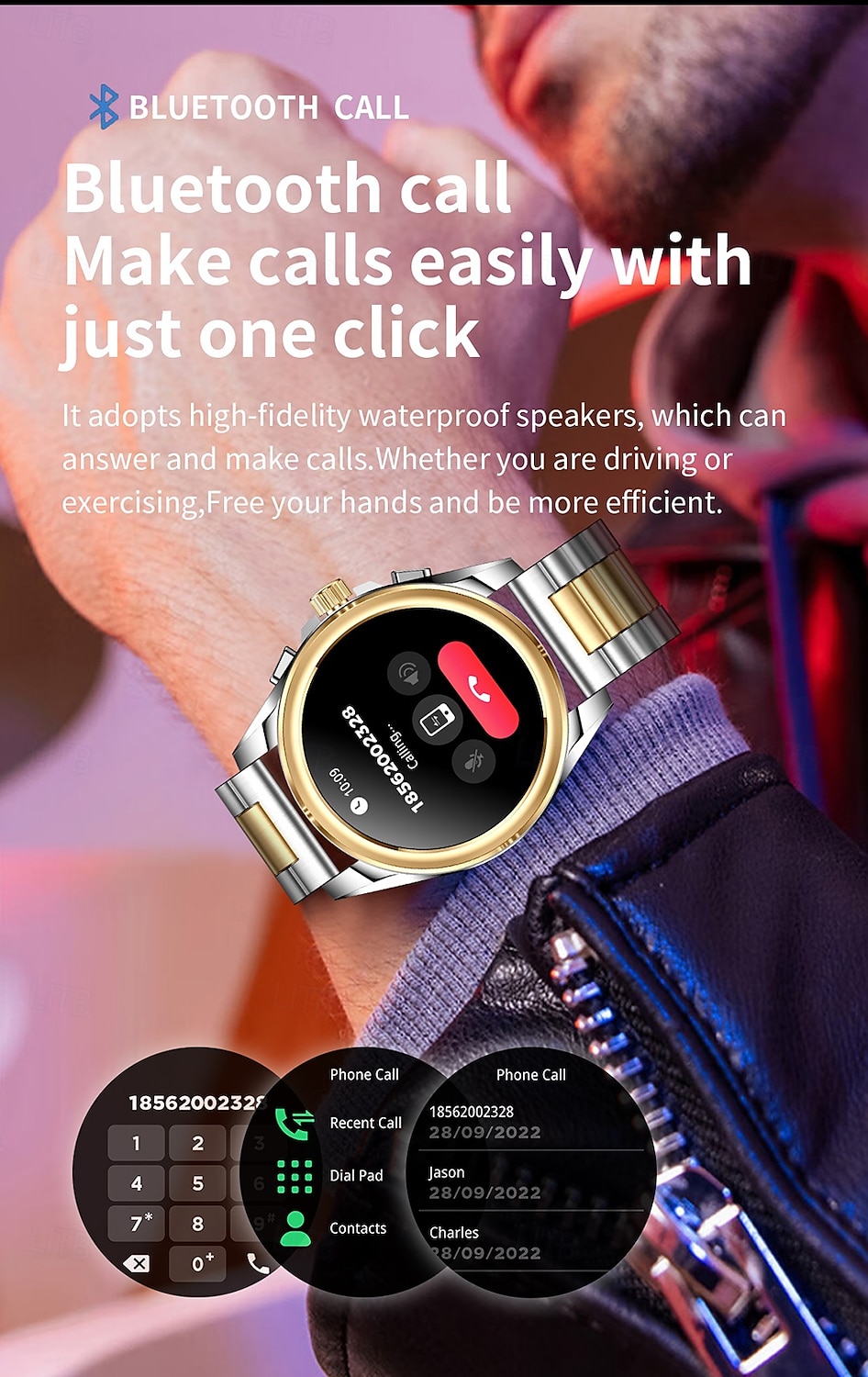 iMosi KC83 Smart Watch 1.43 inch Smartwatch Fitness Running Watch Bluetooth Pedometer Call Reminder Activity Tracker Compatible with Android iOS Women Men Hands-Free Calls Waterproof Media Control IP 2025 - $68.99 –P6