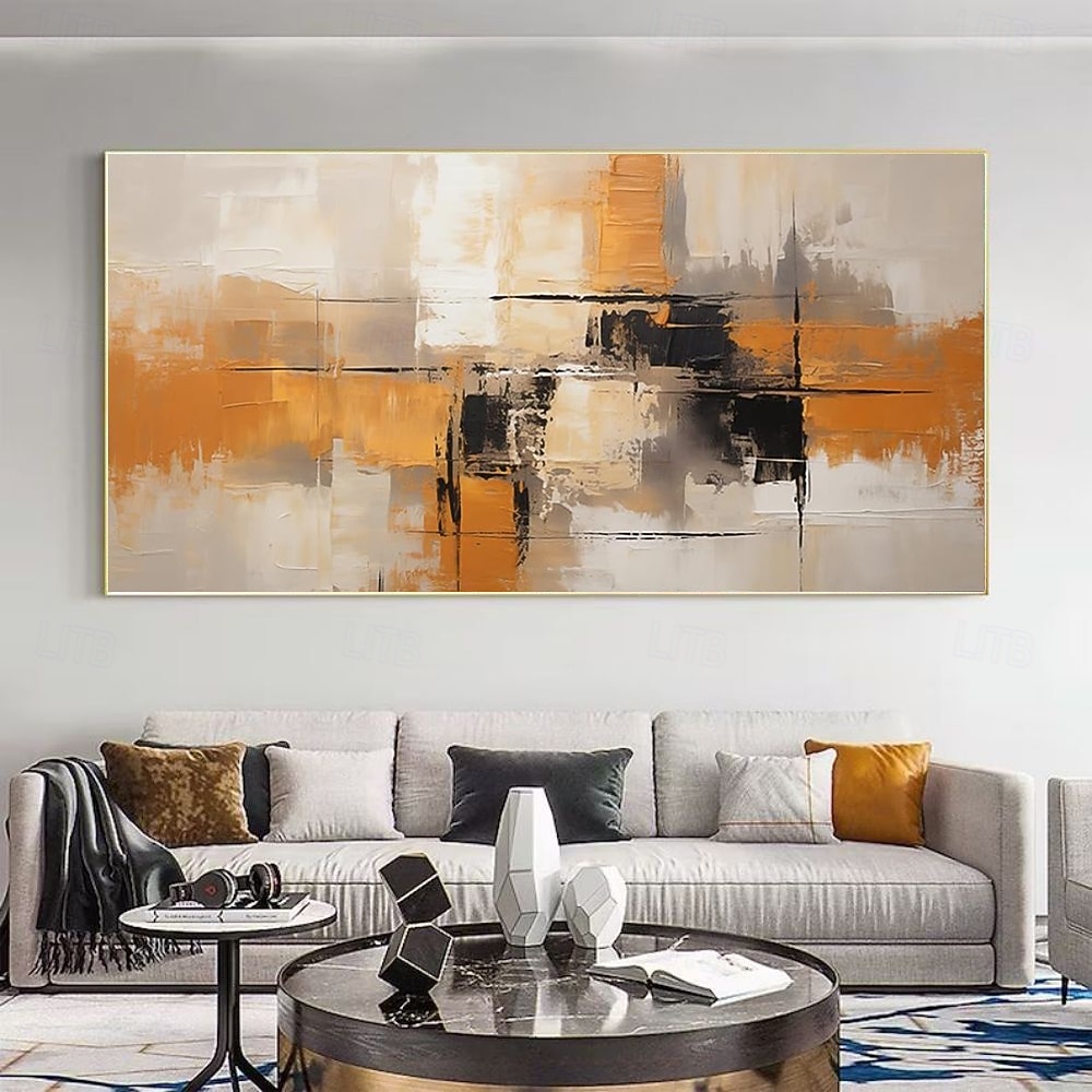 Peinture à l'huile faite à la main, toile murale, décoration moderne abstraite pour salon, décoration de maison, roulée, sans cadre, peinture non étirée de 2026 ? $69.99 –P8