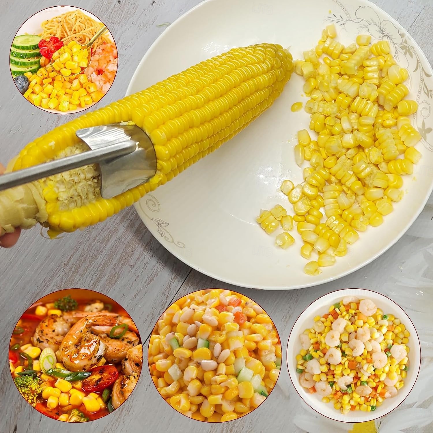 Corn Peeler, Corn on the Cob Remover, Fast and Safe, Suitable for Home Kitchens, Restaurant Chefs, Outdoor Dining Enthusiasts 2025 - $11.99 –P6