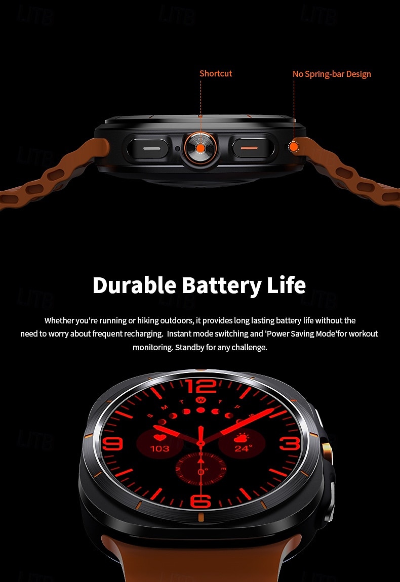 iMosi 1.43 inch Smart watch Fitness Running Watch Bluetooth Pedometer Call Reminder Activity Tracker Compatible with Android iOS Women Men Long Standby Hands-Free Calls Waterproof IP68 2025 - $56.99 –P2