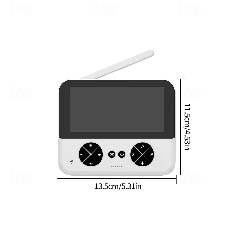 4.3 inch 2.4G Wireless Voice Intercom Crying Reminder Baby Monitor 355 Shaking Head Monitor 2025 - $105.99 –P5