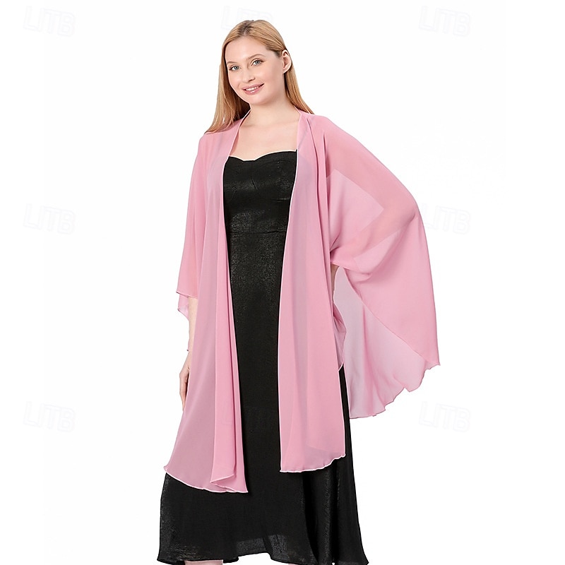 Women's Shawls and Wraps for Evening Dress Chiffon Scarf Soft Elegant Pashmina Wedding Bridal Scarve 2025 - $30.99 –P6