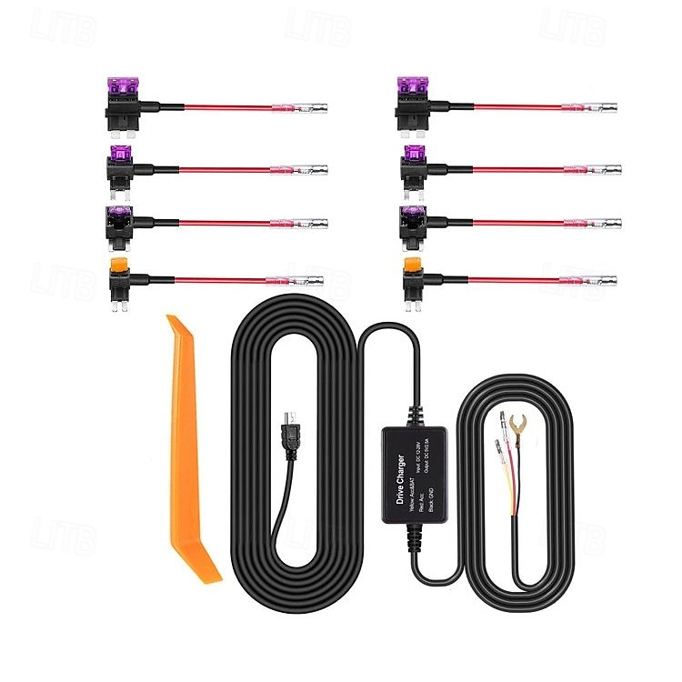 Dash Cam Hardwire Kit Safe Metal Mini USB Hard Wire Kit Wide Compatibility Scratch Resistant for Navigator 2025 - $28.99 –P8