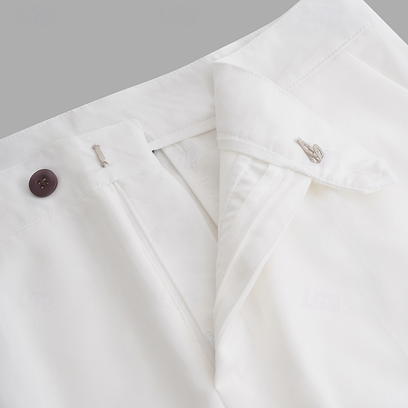 Per uomo Pantaloni Pantaloni Eleganti Pantaloni casual Pantaloni da Abito Tasca Frontale Gamba Dritta Semplice Comodità Traspirante Lunghezza intera Matrimonio All'aperto Feste Elegante Moda Nero del 2026 a $29.99 –P3
