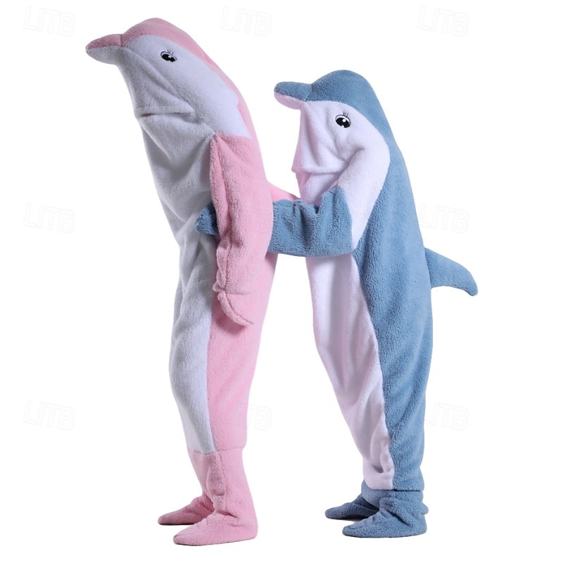 párok delfin halloween csoport családi jelmezek hálózsák gyerek felnőtt unisex vicces jelmez buli otthoni viselet halloween karnevál egyszerű halloween jelmezek 2025 - kr.288 –P7