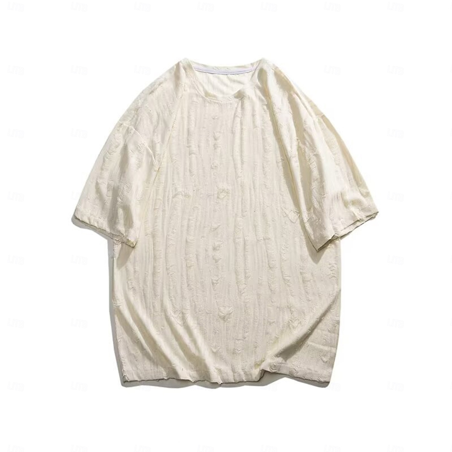 Herren Hemd T Shirt Kurzarmshirt Strick-T-Shirt Kurzarm Kragen Rundhals Frühling & Sommer Einfach Mode Vintage-Stil Lässig Urlaub Lässig Ferien Schwarz Beige Kaffee Top T-Shirt für Herren 2025 - $28.99 –P9