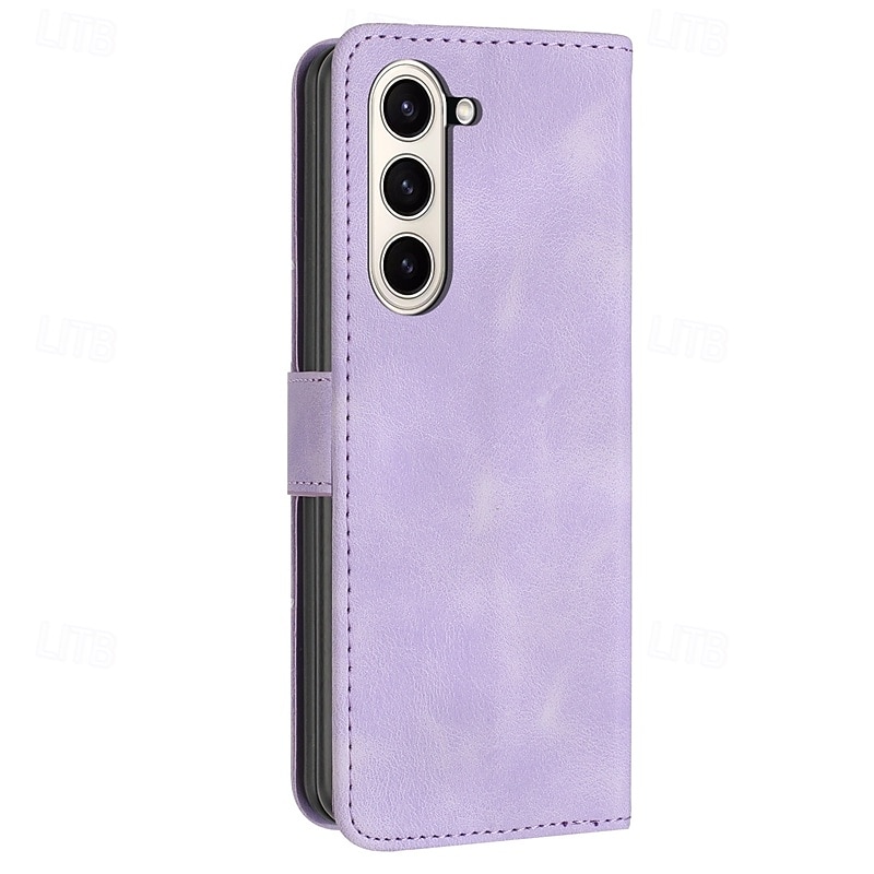 Phone Case For Samsung Galaxy Z Fold 6 Z Fold 5 Z Fold 4 Z Fold 3 Flip Cover Magnetic with Wrist Strap Card Slot Butterfly Geometric Pattern PC PU Leather 2025 - $18.99 –P2