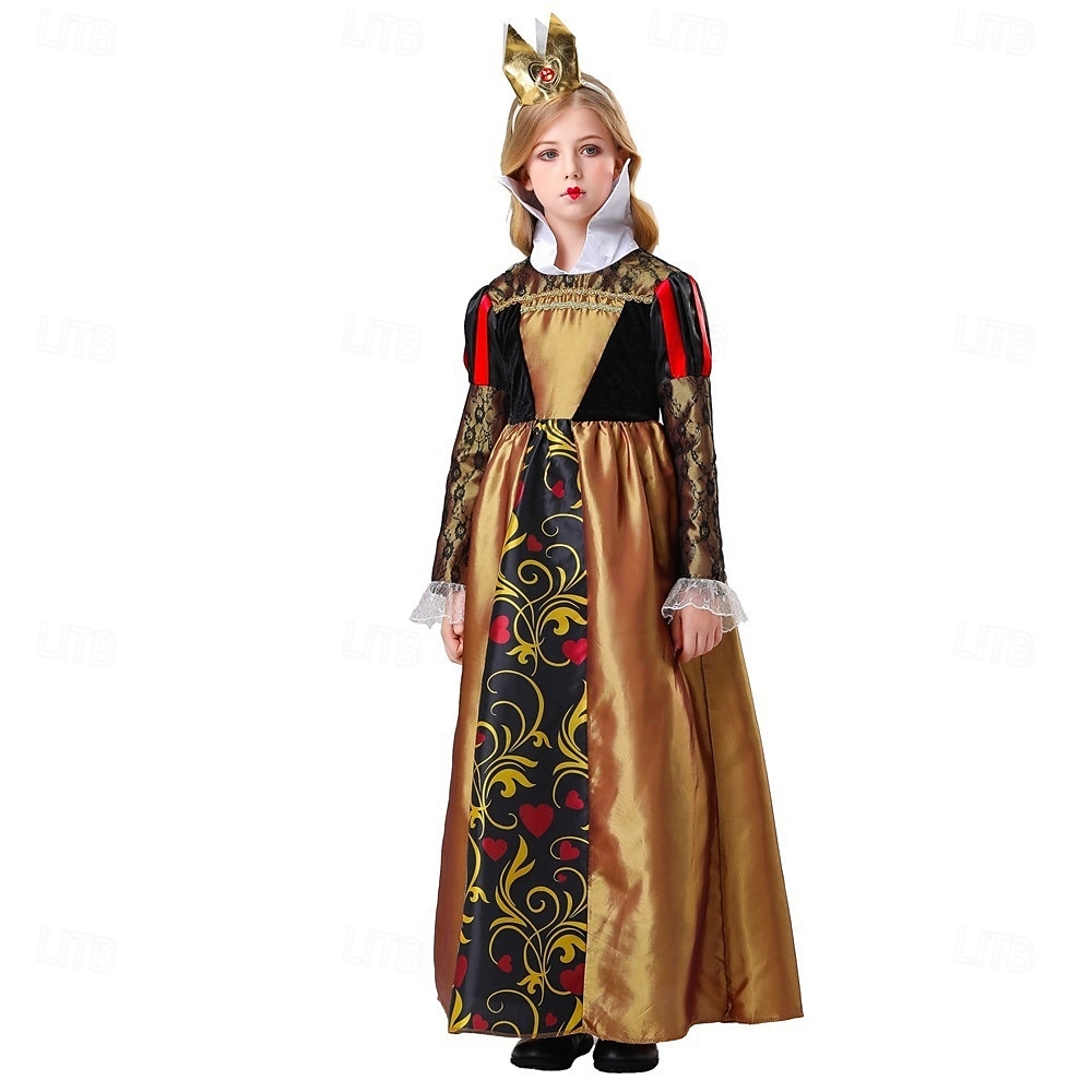 Alice in Wonderland Hartenkoningin Venijn Rode koningin Familiekostuums voor Halloween-groepen Kinderen Volwassenen Dames Voor meisjes Prestatie Feest Halloween Carnaval Makkelijk carnavalskostuum 2025 - $44.99 –P10
