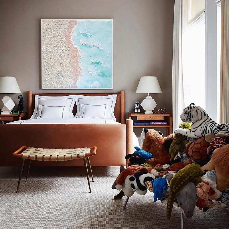roze zeegezicht schilderen handgemaakte zeegezicht kunst impasto olieverfschilderij board wave olieverf strand olieverf hand geschilderd kunstwerk landschap olieverfschilderijen 2025 - $116.99 –P7