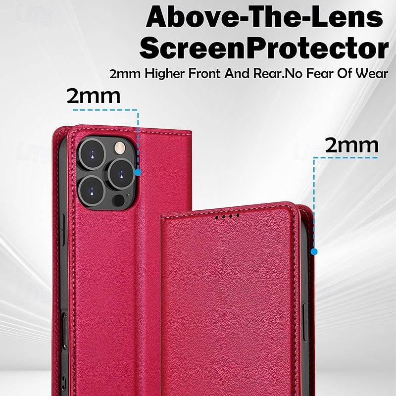 Phone Case For iPhone 16 Pro Max Plus iPhone 15 Pro Max Plus iPhone 14 13 12 11 Pro Max Plus Mini SE Back Cover Wallet Case with Stand Holder Card Slot Shockproof Retro TPU PU Leather 2025 - $18.99 –P6