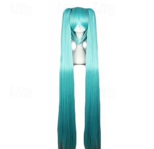 vocaloid cosplay paróka anime tó kék hosszú party haj 2025 - $26.99 –P3