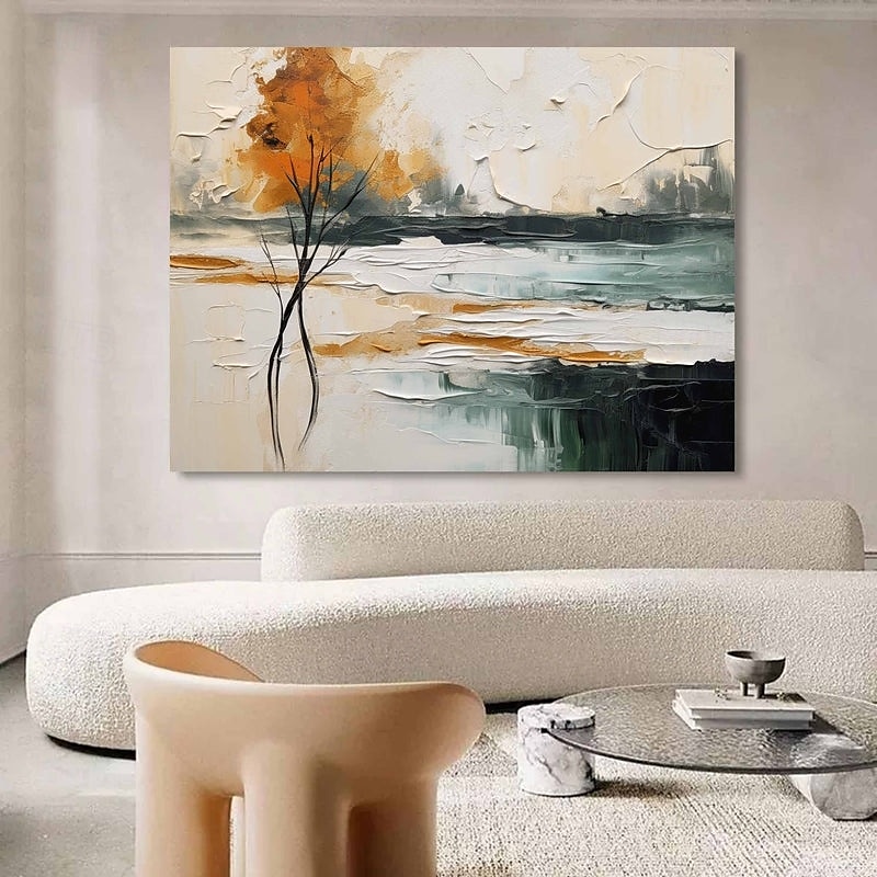 großes abstraktes graues Gemälde handgemachtes abstraktes Ölgemälde handgemalt beige Gemälde handgemachtes Wabi Sabi Kunstwerk Ölgemälde strukturiertes Ölgemälde beige Ölgemälde modernes Dekor 2025 - $125.99 –P4