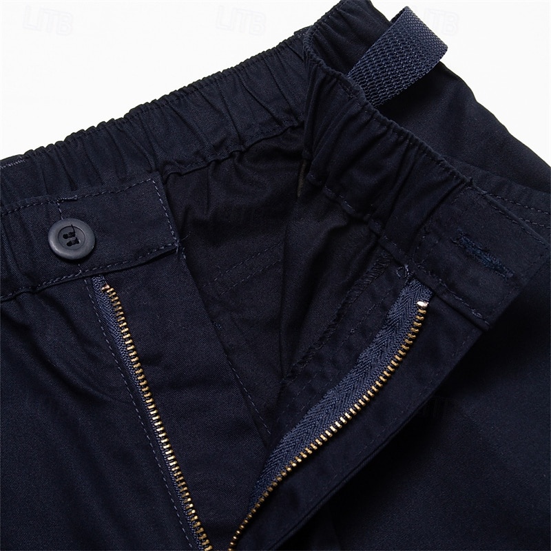 Męskie Spodnie cargo Spodnie robocze Przyciąć Multi Pocket Równina Moro Komfort Oddychający Długość do łydki Codzienny Streetwear Sport Moda Kurkuma Czarny Średnio elastyczny 2025 - $25.99 –P5