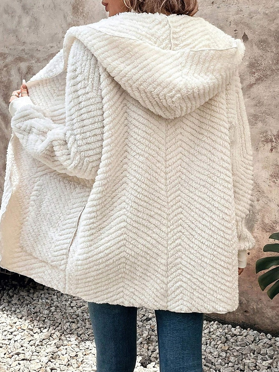 Femme Veste décontractée Chaud Confortable Ajustable Mode Couleur unie Casual du quotidien Ouvrir le devant Normal Col rabattu Standard manche longue Vêtements d'extérieur Blanche Automne Hiver de 2025 ? $41.99 –P3