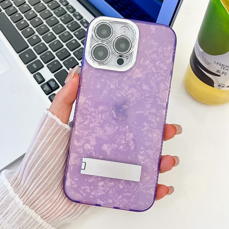 téléphone Coque Pour iPhone 16 Pro Max Plus iPhone 15 14 Pro Max Plus iPhone 13 Pro Max Coque Arriere Avec Support Protecteur d'objectif de caméra Antichoc Placage PC de 2025 ? $13.99 –P16