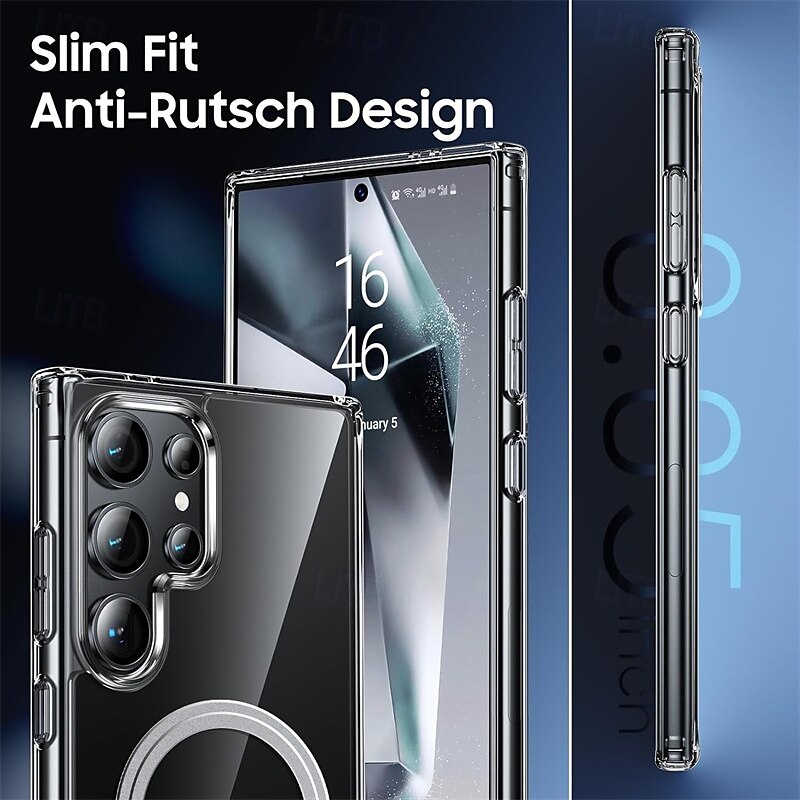 Phone Case For S24 S23 S22 S21 Ultra Plus S21 FE S20 FE Back Cover Support Wireless Charging Shockproof TPU PC 2025 - $18.99 –P9