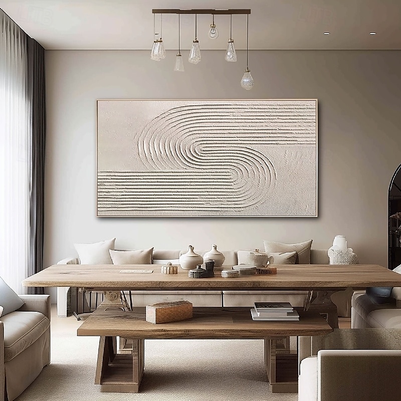 stor handgjord abstrakt grå målning handgjord abstrakt oljemålning handmålad beige målning handgjord wabi sabi konstverk oljemålning texturerad oljemålning beige oljemålning modern dekoration 2025 - $158.99 –P1