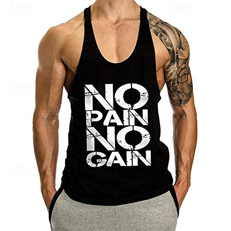 Men's Workout Tank Top Running Tank Top Gym Tank Top Sleeveless Vest / Gilet Casual Athleisure Breathable Quick Dry Soft Gym Workout Running Walking Sportswear Activewear Black White Yellow 2025 - $12.99 –P2
