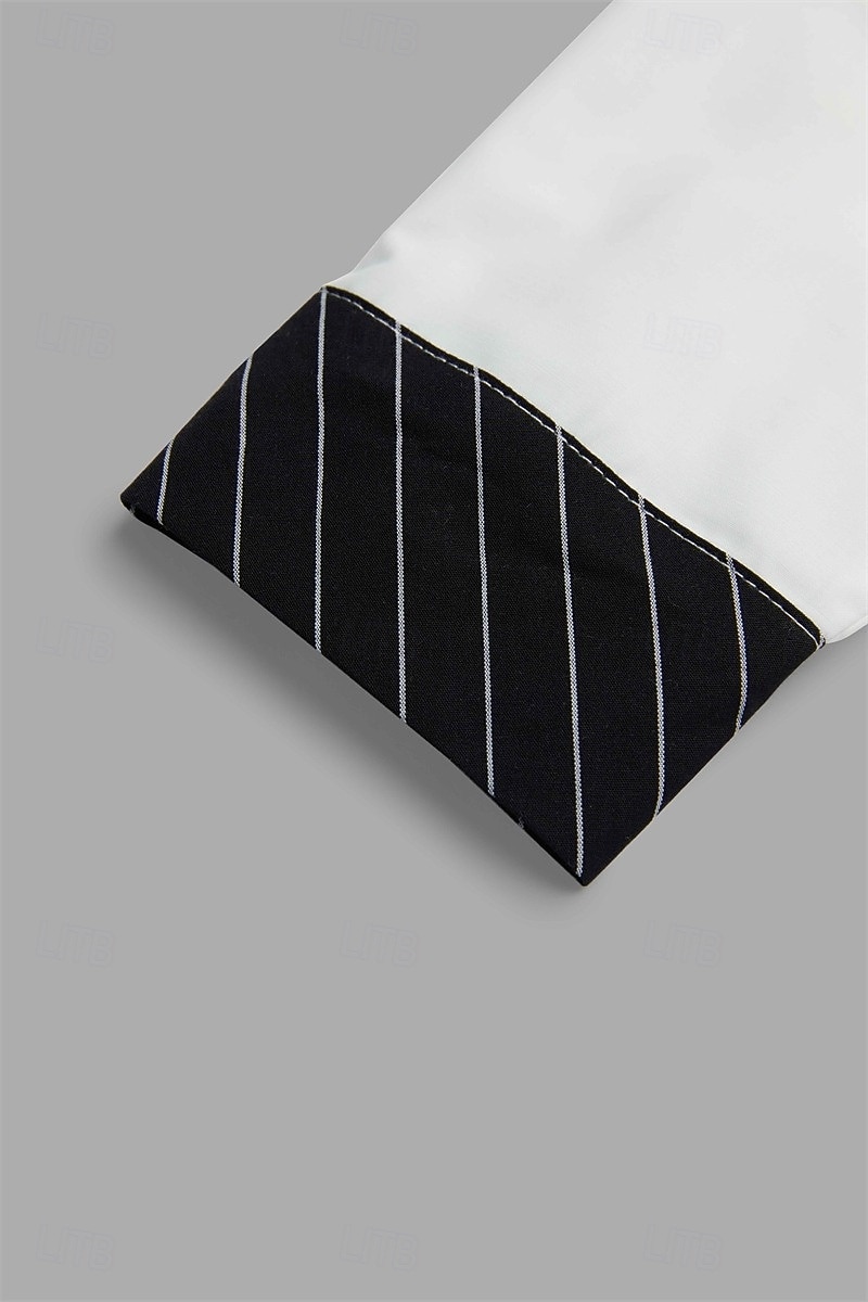 Hombre Camisa Camisa para Vestido Abotonar la camisa Camisa casual Blanco Rojo Gris Manga Larga Plano Cuello Diario Vacaciones Ropa Algodón Mezcla de Algodón Moda Casual elegante 2025 - $27.99 -P3