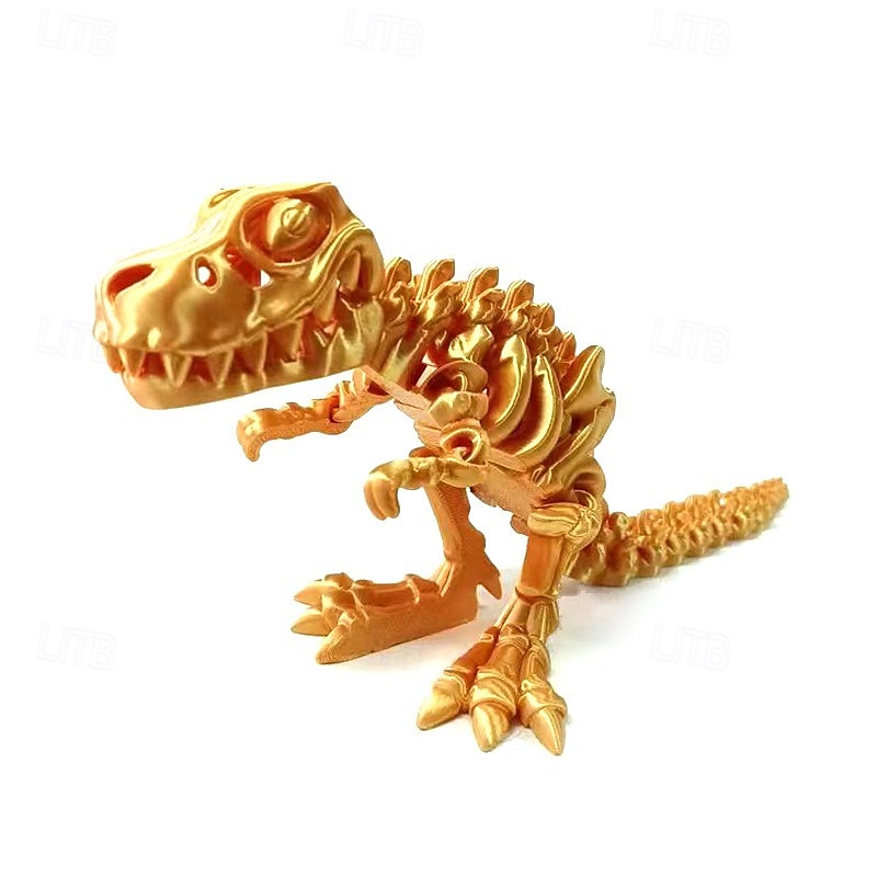Dragon imprimat 3d cu oase articulate - figurina de dinozaur mobila, cadou perfect sau decor de birou pentru adulti 2025 - $17.49 –P6