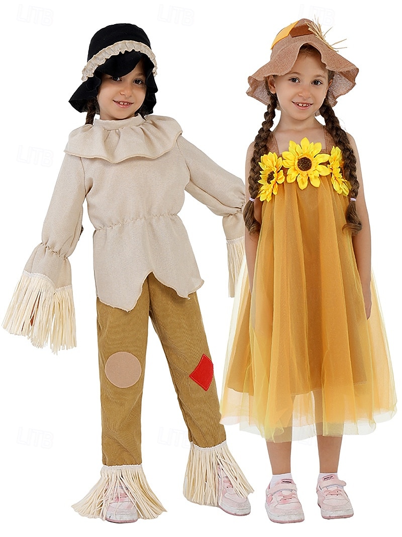 Cappello Costume Spaventapasseri Bambino Spaventapasseri Vestiti