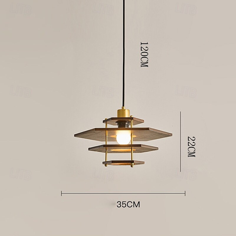 lampada a sospensione a led arredamento moderno lampada a sospensione in metallo regolabile in legno lampadario design creativo droplight lampada da soffitto lampada a sospensione lampada a del 2025 a $349.99 –P5