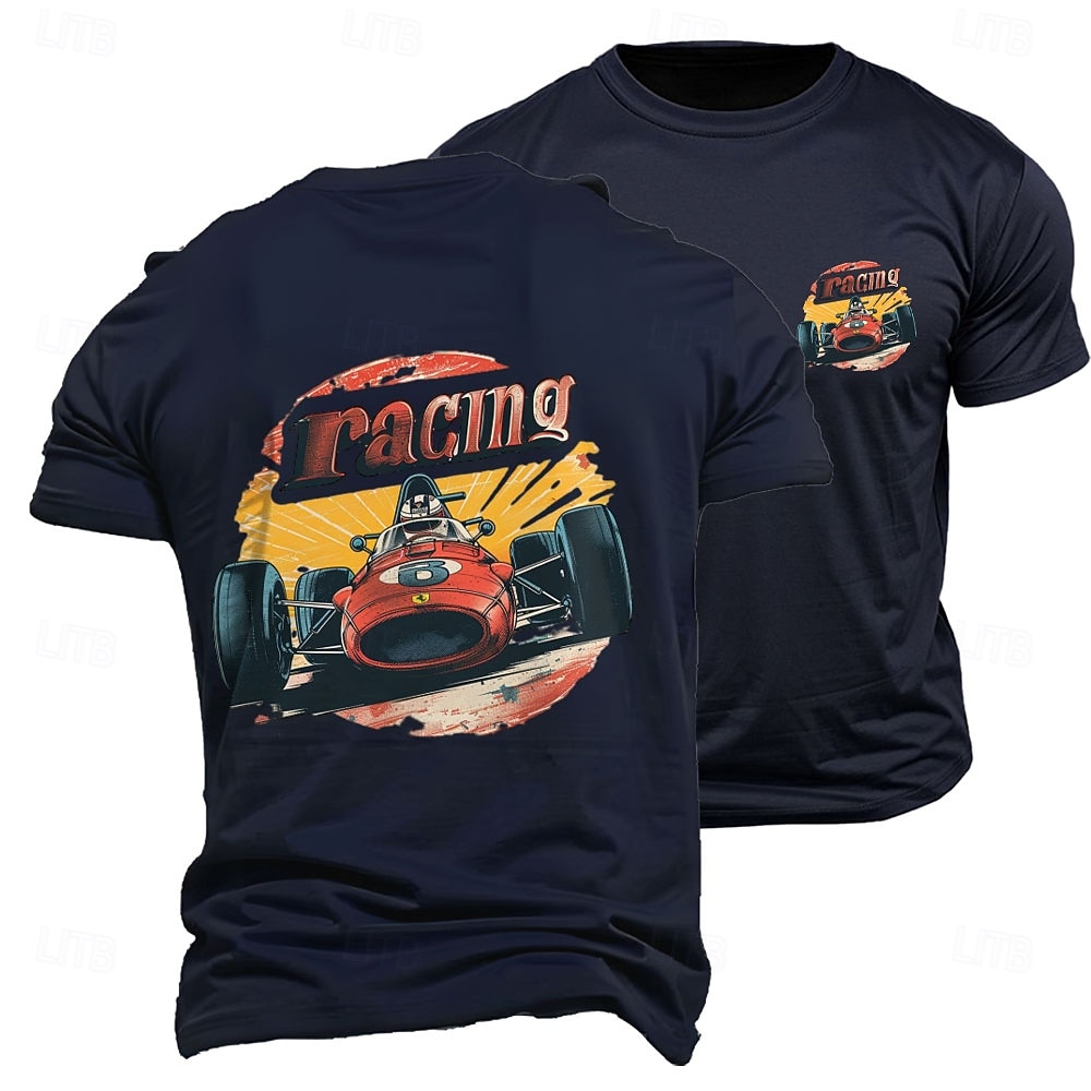 Herren Vintage Rennwagen Grafik T-Shirt 2026 - $17.49 –P5