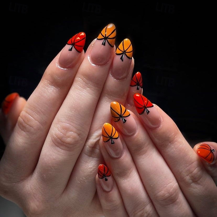 1conjunto Resina Clássico Melhor qualidade Criativo Moda dia das Bruxas Festa / Noite Festival Unhas postiças para Unha de Dedo de 2025 por $10.99 –P2