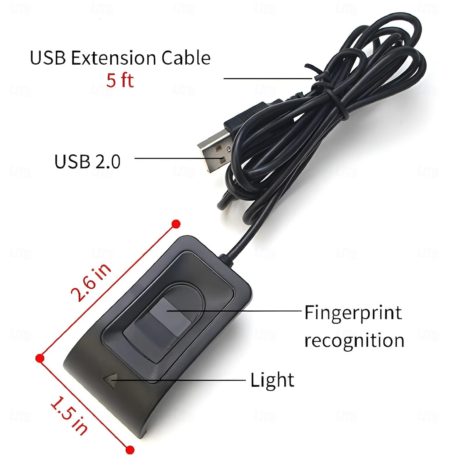 USB Fingerprint Reader Fingerprint for Windows 10/11 Windows Hello Plug-and-Play Automatic Driver Installation 2025 - $48.99 –P4