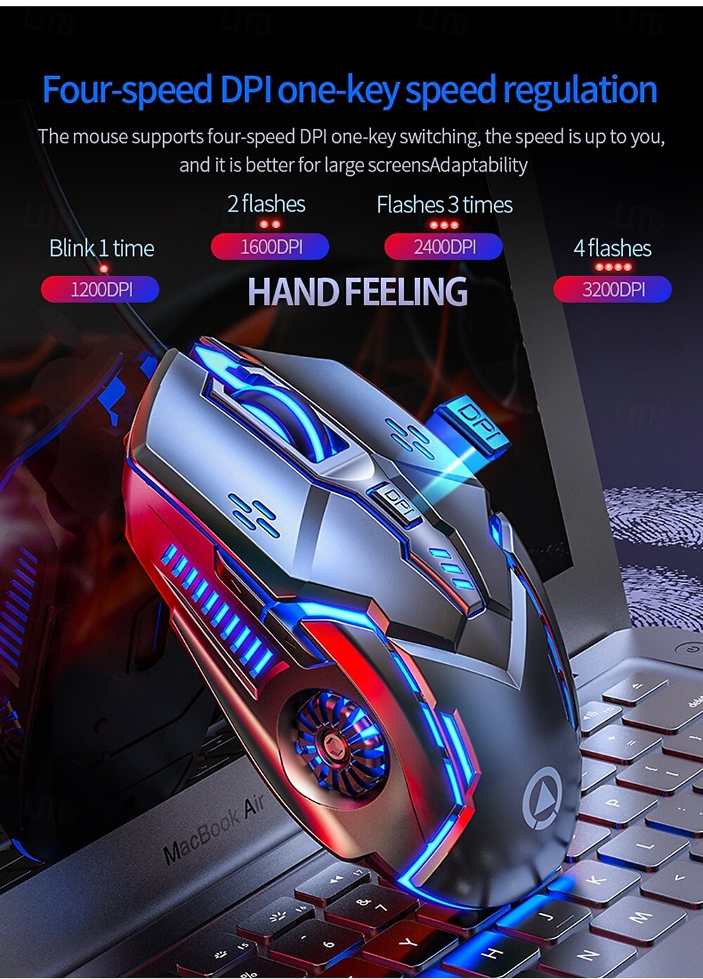 Gaming Mouse Professional Wired 6 Button 3200DPI LED Optical USB Computer Mouse Game Mice for PC Laptop Gamer 2025 - $20.99 –P9