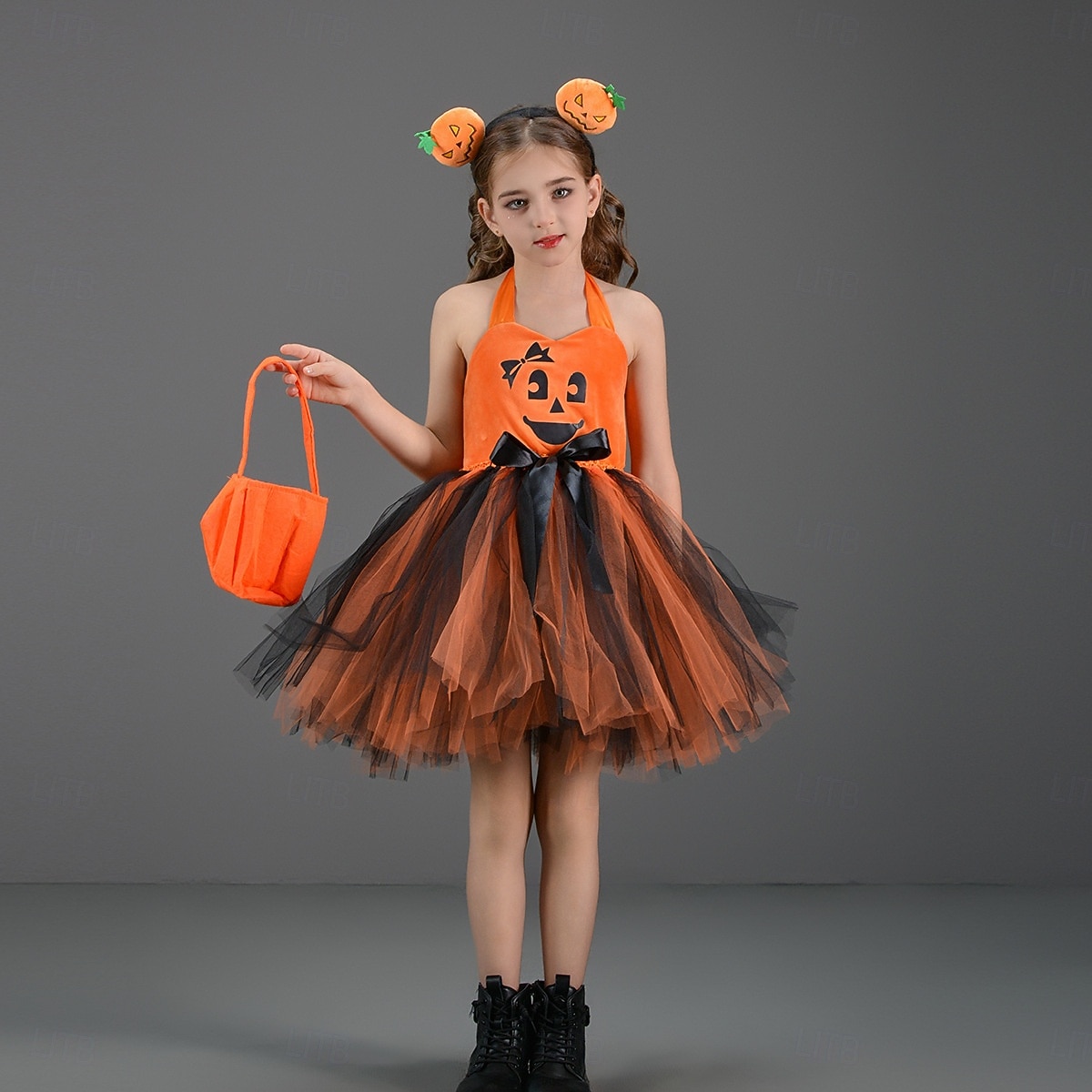 Zucca Halloween Costume Tutu Travestirsi Bambini Ragazze Giornata universale dell'infanzia Mascherata Feste Costumi di Halloween facili Vestirsi del 2025 a $28.99 –P7