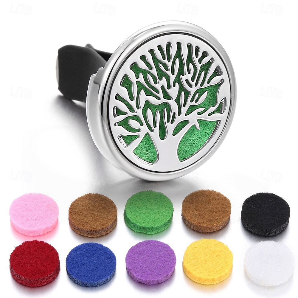 Refillable Car Air Freshener Perfume Diffuser Clip Auto Air Vent Car Interior Accessories Car Aromatherapy Diffuser with 10pcs Pads 2025 - $15.99 –P4