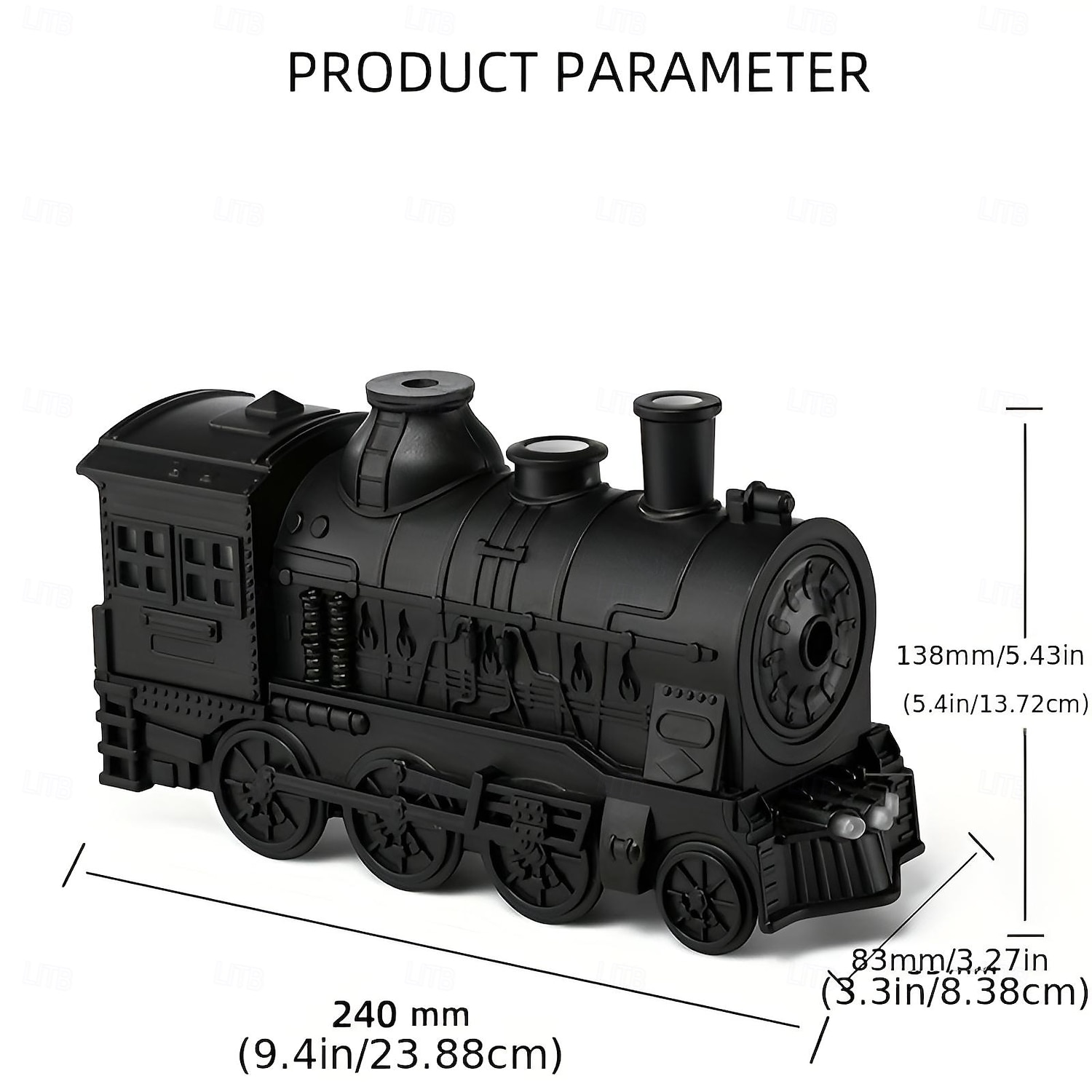 humidificateur en forme de train avec veilleuse et diffuseur télécommandé à brume fraîche de 2025 ? $63.99 –P5