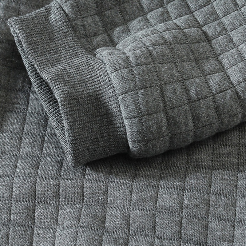 Bărbați Hanorca Hanorac Waffle Negru Alb Verde Militar Kaki Gri Închis Stil Nautic Simplu Striat Texturat Textură tricotată Sporturi & Exterior Zilnic Concediu Poliester Șic Stradă De Bază Casual 2026 - $18.99 –P2