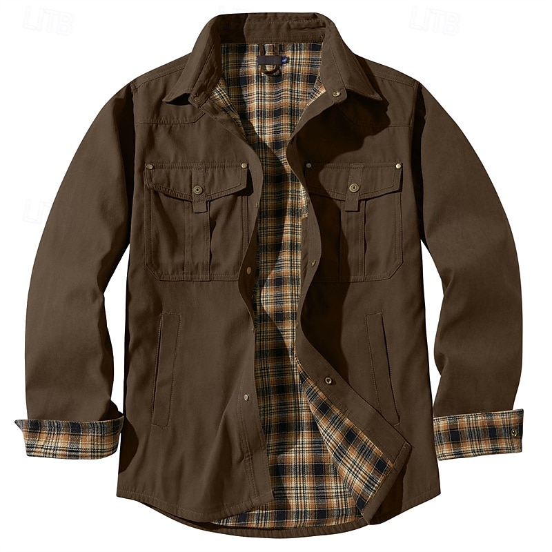 Hombre Chaqueta Cortavientos Al aire libre Resistente al Viento Cómodo Trajes de senderismo Ropa de senderismo Primavera Otoño Chaqueta Paravientos Color sólido Negro Azul Marrón 2025 - $50.99 –P17