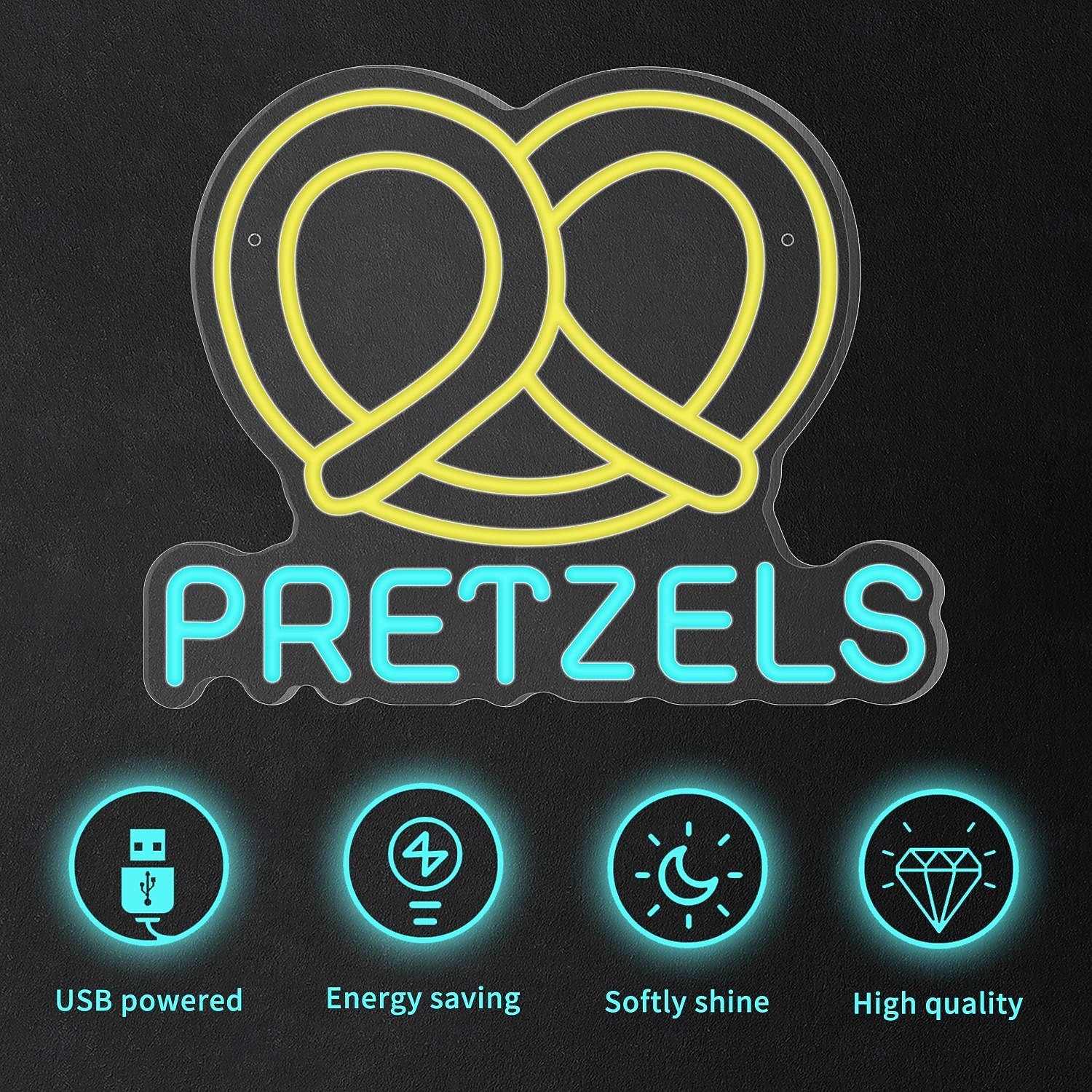 Oktoberfest Pretzels LED Neon Sign Light, Pretzels Neon Sign for Restaurant Wall Art, German Bakery Wall LED Decorations 2026 - $96.99 –P11