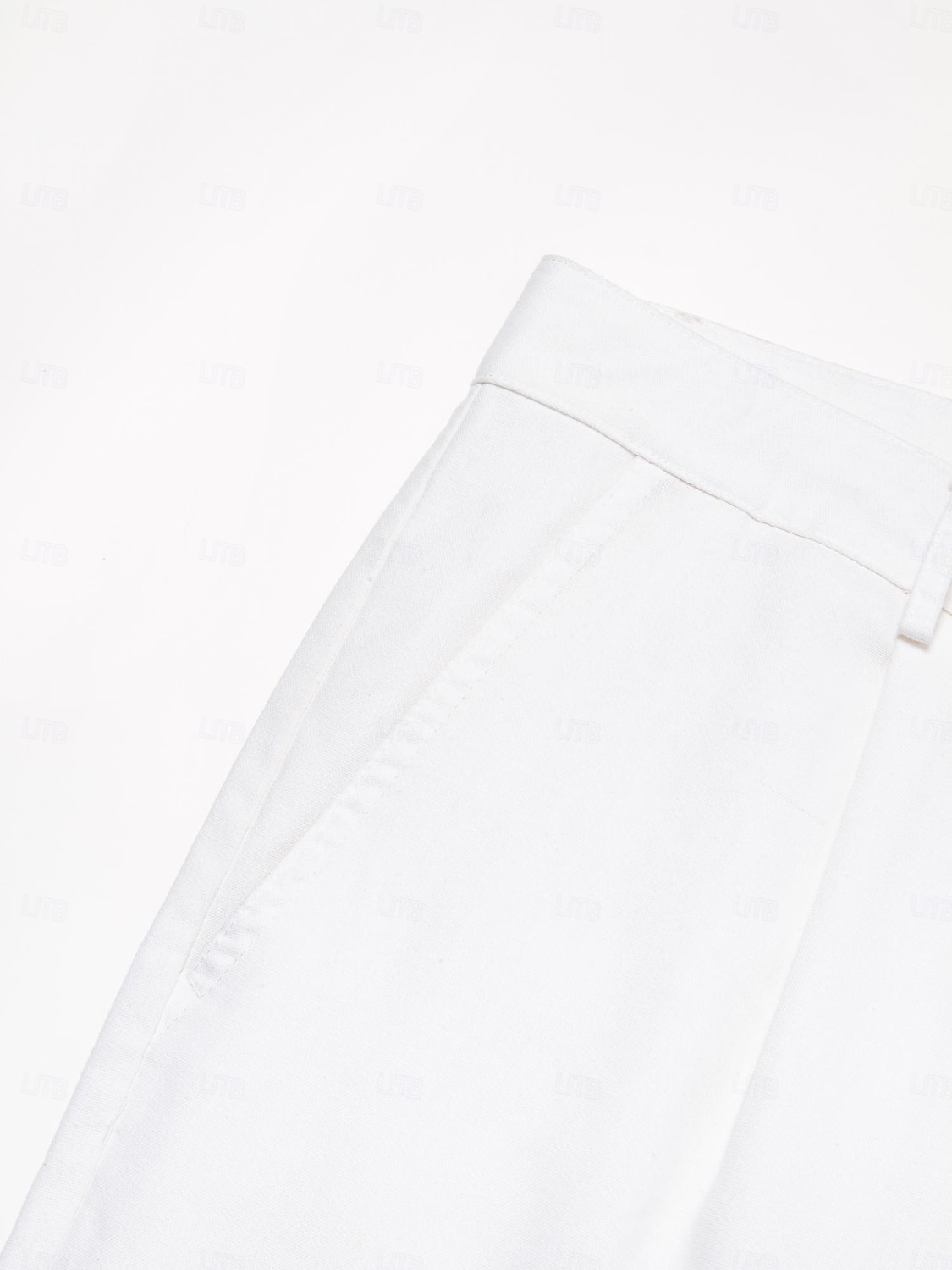 Homens Calças de linho Calças Calça verão Bolso frontal Perna reta Tecido Conforto Respirável Casual Diário Feriado Moda Básico Preto Branco de 2026 por $10.49 –P7