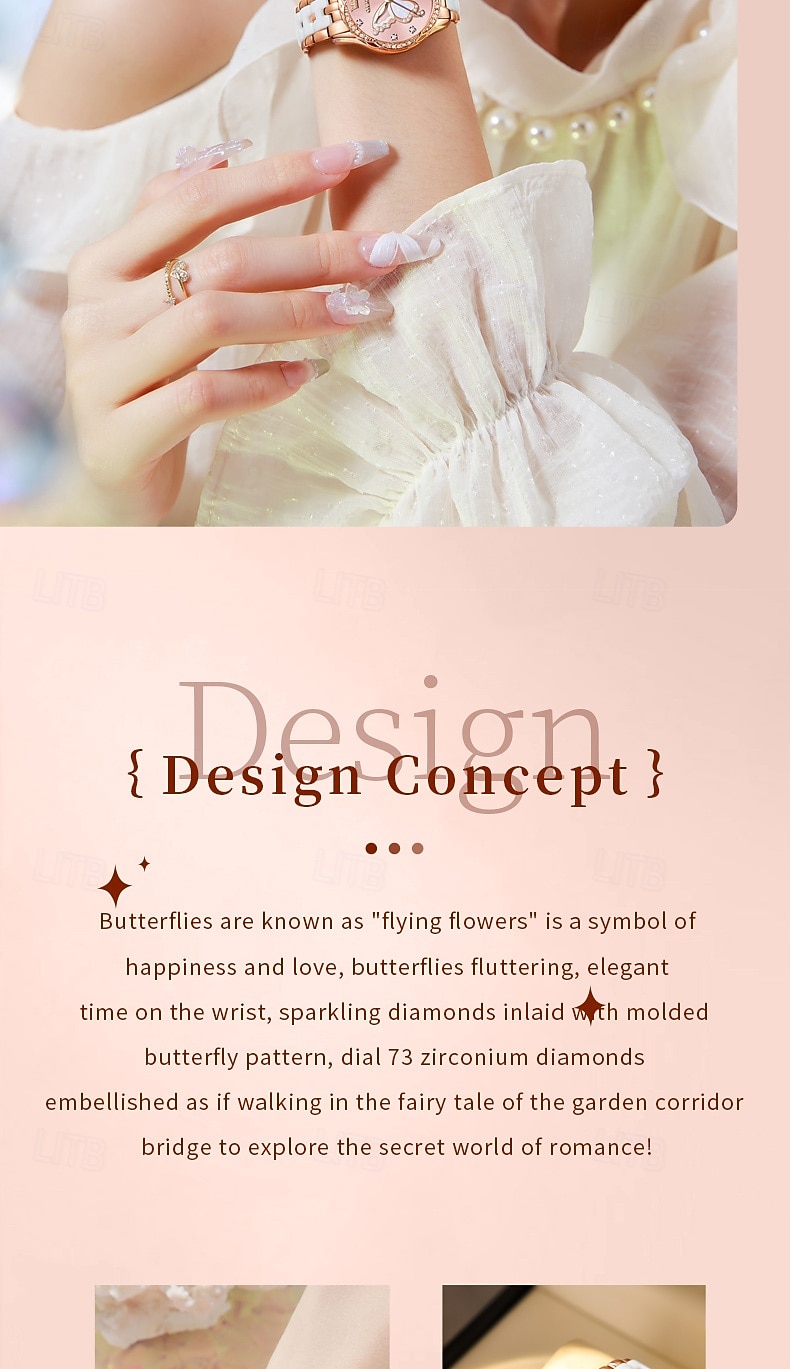 OLEVS 5610 Mother's Day Gift for Women's Watches Elegant Fashion Rhinestone Bezel Ceramic Strap Wristwatch Waterproof Luminous Automatic Watch 2026 - $62.99 –P2