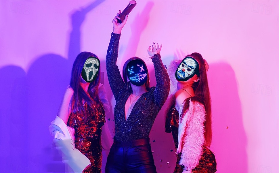Esprit Crâne Masque de carnaval Masque LED Adulte Unisexe Déguisement effrayant Utilisation Soirée Halloween Carnaval mardi Gras Costume de carnaval facile de 2025 ? $153.99 –P12