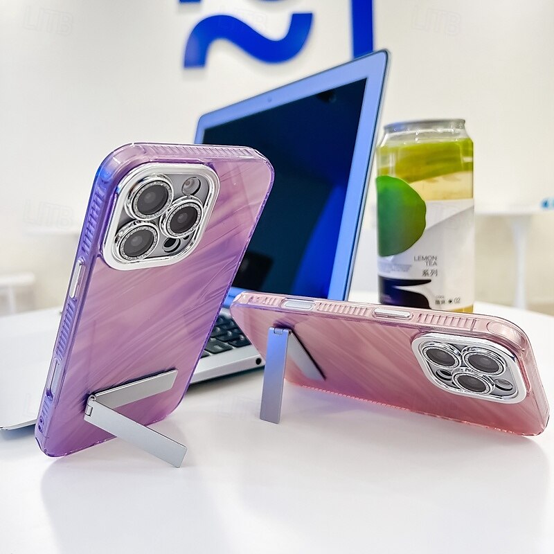 téléphone Coque Pour iPhone 16 Pro Max Plus iPhone 15 14 Pro Max Plus iPhone 13 Pro Max Coque Arriere Avec Support Protecteur d'objectif de caméra Antichoc Placage PC de 2025 ? $13.99 –P4