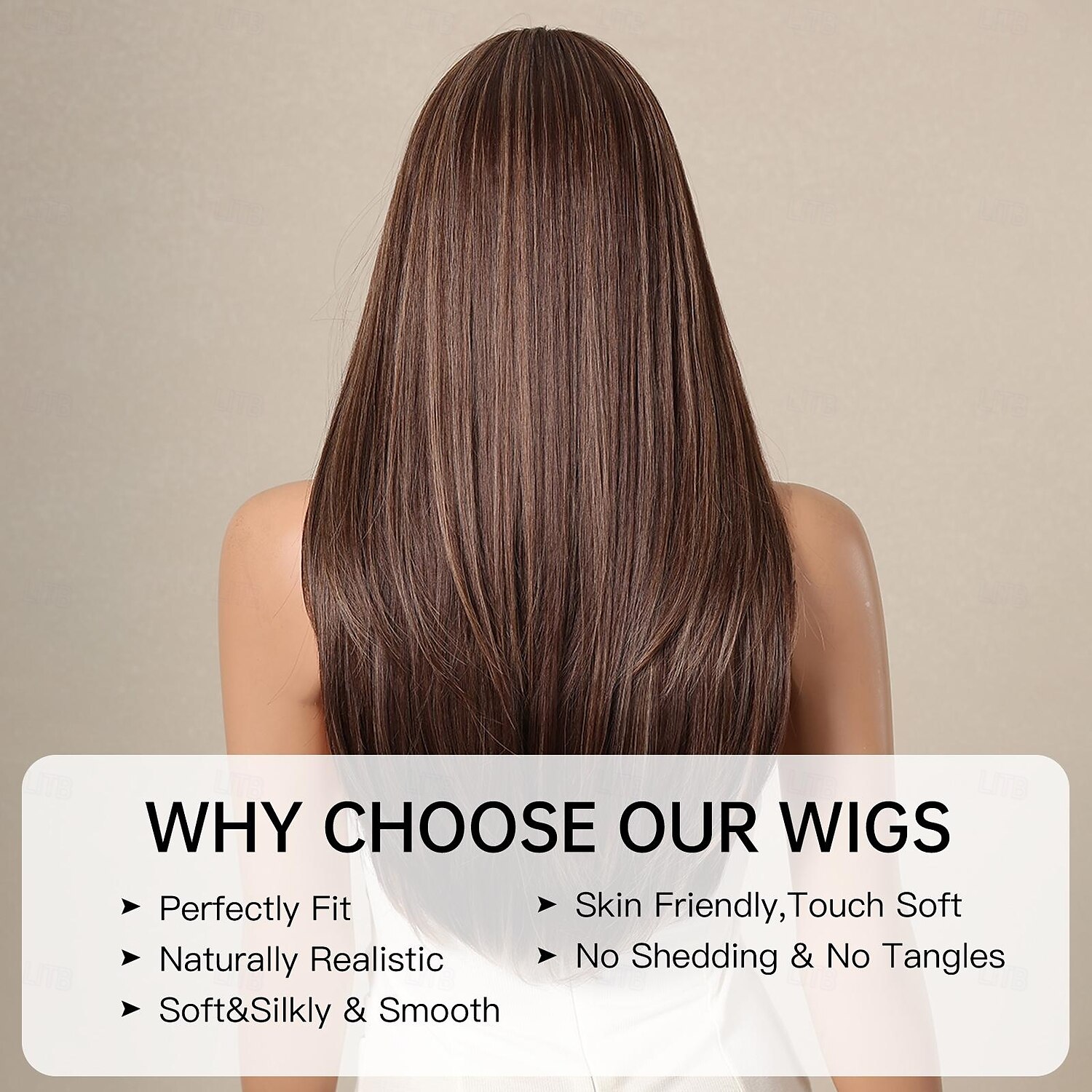 Synthetische pruiken Recht Kinky Recht Middelste stuk Pruik 66.0 cm Donker Bruin Synthetisch haar Dames Middenscheiding Stoer Aanbiddelijk Donkerbruin 2025 - $24.99 –P2