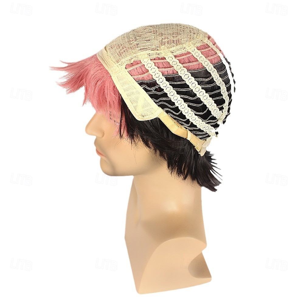 Gres Männer Rosa Schwarze Farbcos Perücke Itadori Yuji Ryomen Sukuna Cosplay Perücken Hochtemperaturfaser 2025 - $18.49 –P4